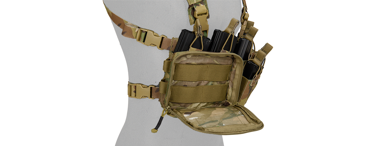 T2527M TACTICAL AIRSOFT QD LIGHTWEIGHT CHEST RIG (CAMO) - Click Image to Close