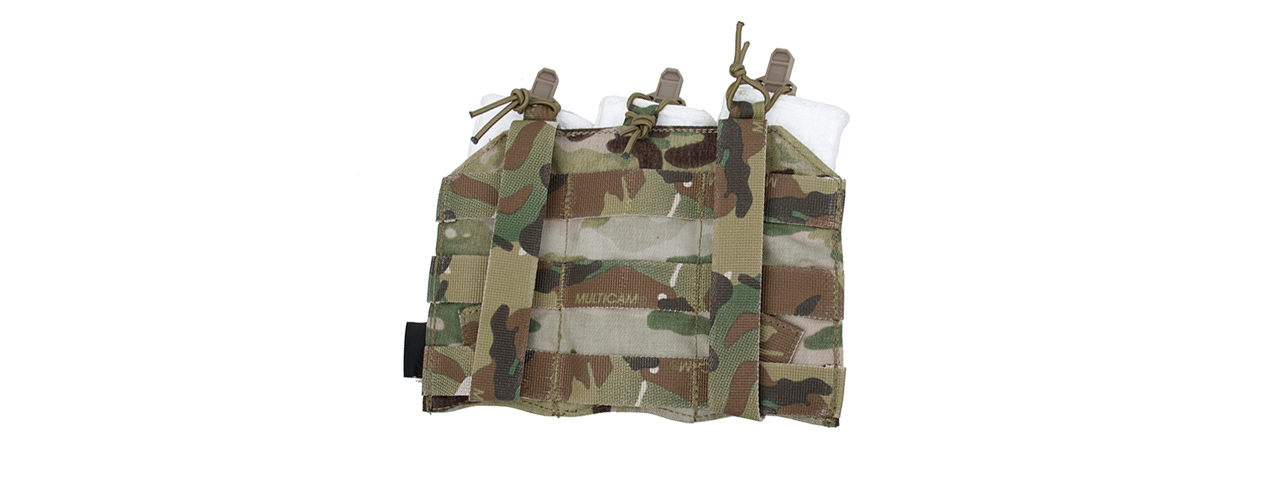 TMC2383-MC THREE MOLLE TRIPLE MAGAZINE POUCH (CAMO) - Click Image to Close