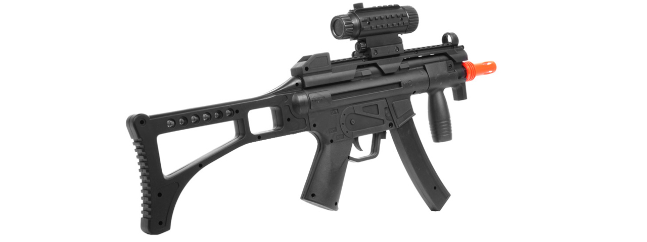 WELLFIRE AIRSOFT MOD 5 PDW AEG W/ FOREGRIP AND MOCK SIGHT PACKAGE - Click Image to Close