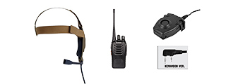 ZBOWMAN ELITE II HEADSET + Z112KEN PTT + WALKIE TALKIE SET (DE)