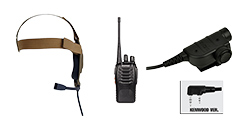 ZBOWMAN ELITE II HEADSET + Z125KEN PTT + WALKIE TALKIE SET (DE)