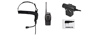 ZBOWMAN ELITE II HEADSET + Z113KEN PTT + WALKIE TALKIE SET (FG)