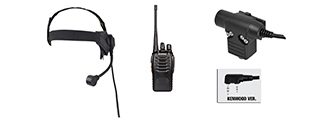 ZSELEX TASC1 HEADSET & ZU94 PTT W/ BAOFENG 888S RADIO SET - FG