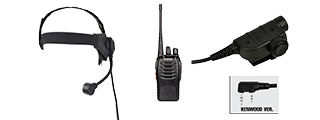 ZSELEX TASC1 HEADSET & ZSILYNX KEN PTT W/ BAOFENG 888S RADIO - FOLIAGE