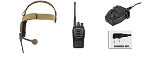 BOWMAN EVO III HEADSET + Z112KEN PTT + WALKIE TALKIE SET (DE)