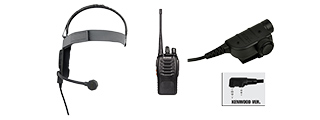 ZBOWMAN ELITE III HEADSET & ZSILYNX PTT W/ BAOFENG 888S RADIO - FG