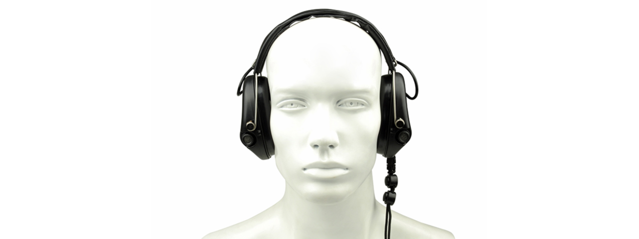 Z037 SORDIN RADIO FULL HEADSET VER. IPSC (BLACK) - Click Image to Close