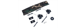 Z-TACTICAL HELMET RAIL ADAPTER SET FOR COMTAC I AND COMTAC II - BLACK