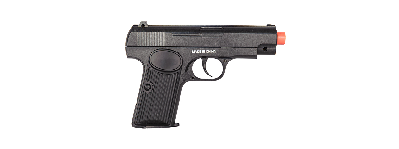 CYMA AIRSOFT SPRING POLYMER COMPACT PISTOL - BLACK - Click Image to Close