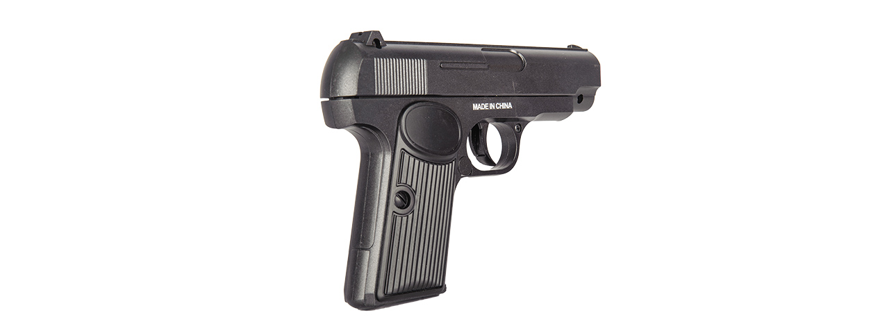 CYMA AIRSOFT SPRING POLYMER COMPACT PISTOL - BLACK - Click Image to Close