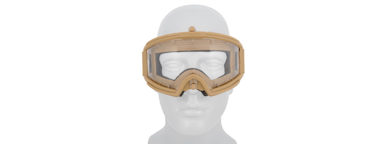 2605T AIRSOFT FULL SEAL TACTICAL PROTECTIVE GOGGLES (TAN) - Click Image to Close