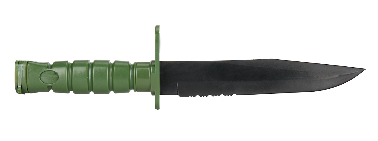 2618G M10 DUMMY BAYONET W/ BLADE COVER FOR M4 / M16 (OLIVE DRAB) - Click Image to Close