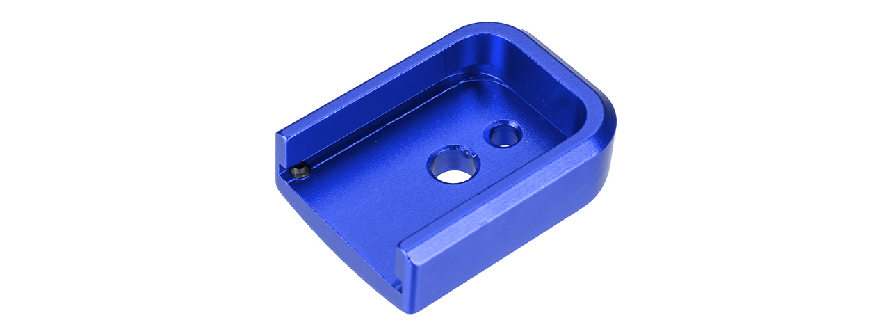 5KU-GB260-BU ALUMINUM HI-CAPA MAG BASE COVER - TYPE 1 (BLUE) - Click Image to Close