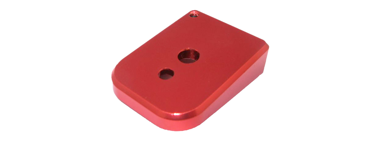 5KU-GB265-R MAG BASE COVER FOR HI-CAPA MAGAZINES (TYPE 6/RED) - Click Image to Close