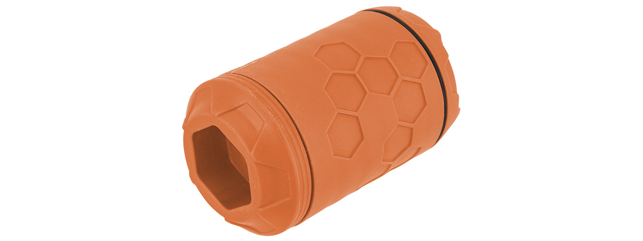 Z-Parts ERAZ Rotative 100 BBs Green Gas Airsoft Grenade (Color: Orange) - Click Image to Close