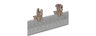 AC-440T ZAA FRONT & REAR BACK-UP SIGHT SET (COLOR: DARK EARTH)