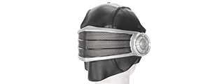 AC-449 WIRE MESH "SNAKE EYES" MASK (COLOR: BLACK & SILVER)