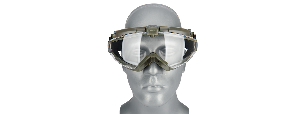G-FORCE TACTICAL TPU AVIATOR FAN GOGGLES (OLIVE DRAB) - Click Image to Close