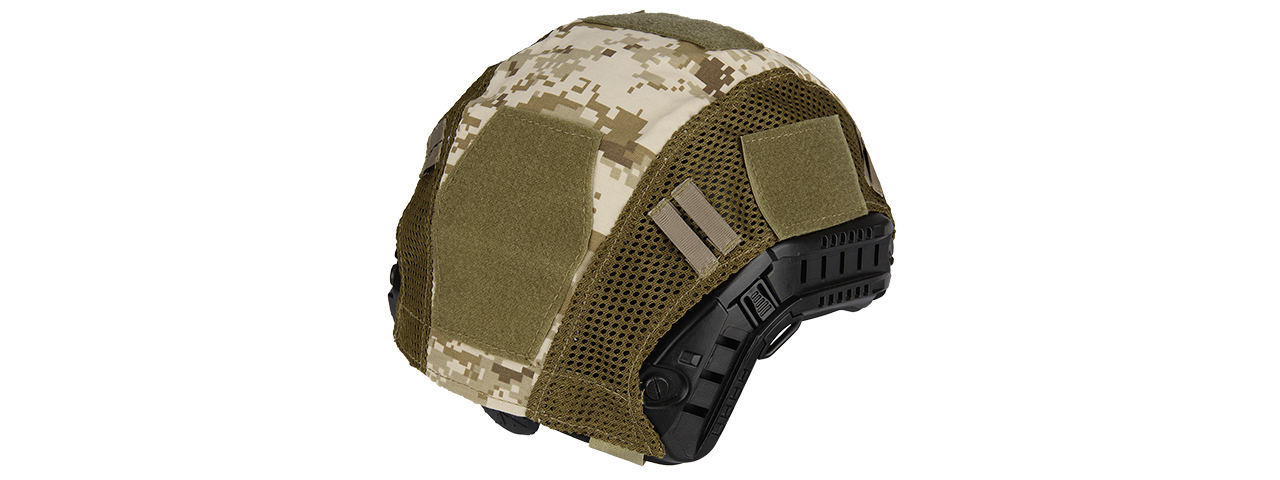 G-FORCE 1000D NYLON POLYESTER BUMP HELMET COVER - DESERT DIGITAL - Click Image to Close