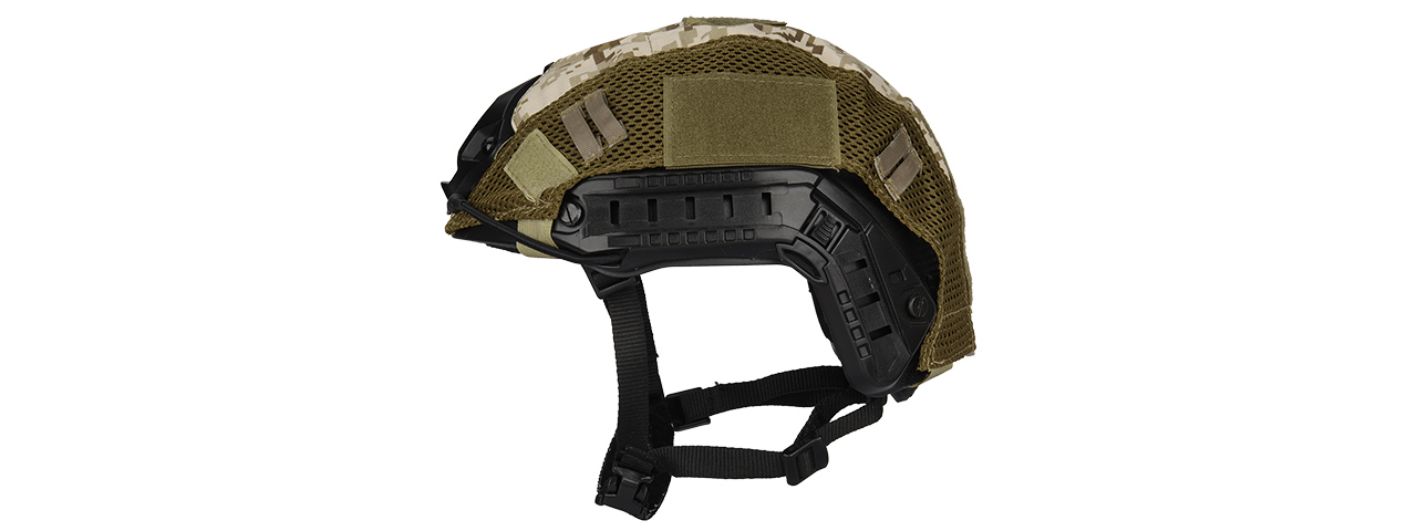 G-FORCE 1000D NYLON POLYESTER BUMP HELMET COVER - DESERT DIGITAL - Click Image to Close