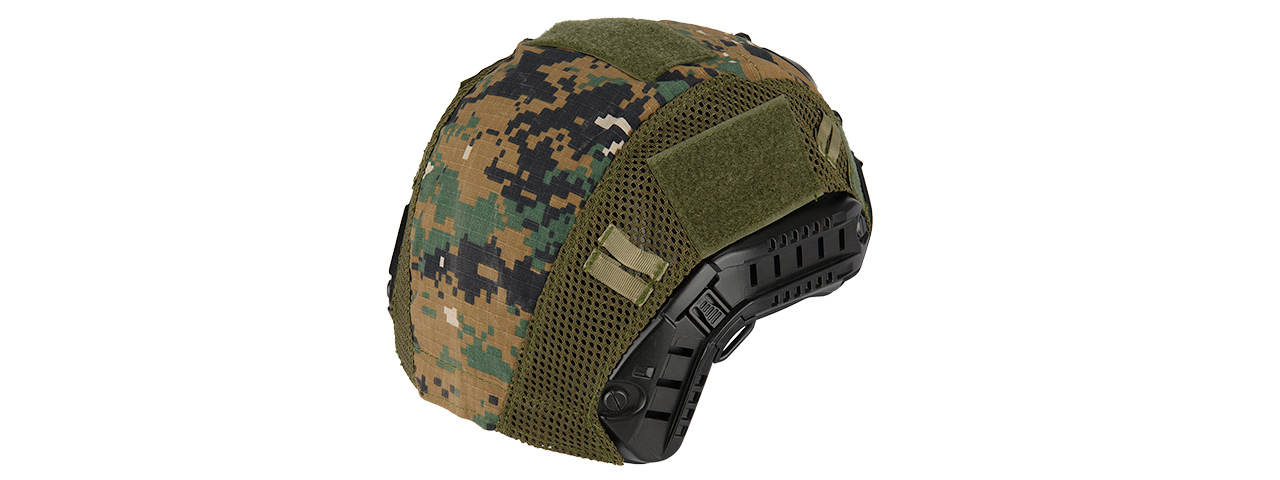 G-FORCE 1000D NYLON POLYESTER BUMP HELMET COVER - WOODLAND DIGITAL - Click Image to Close