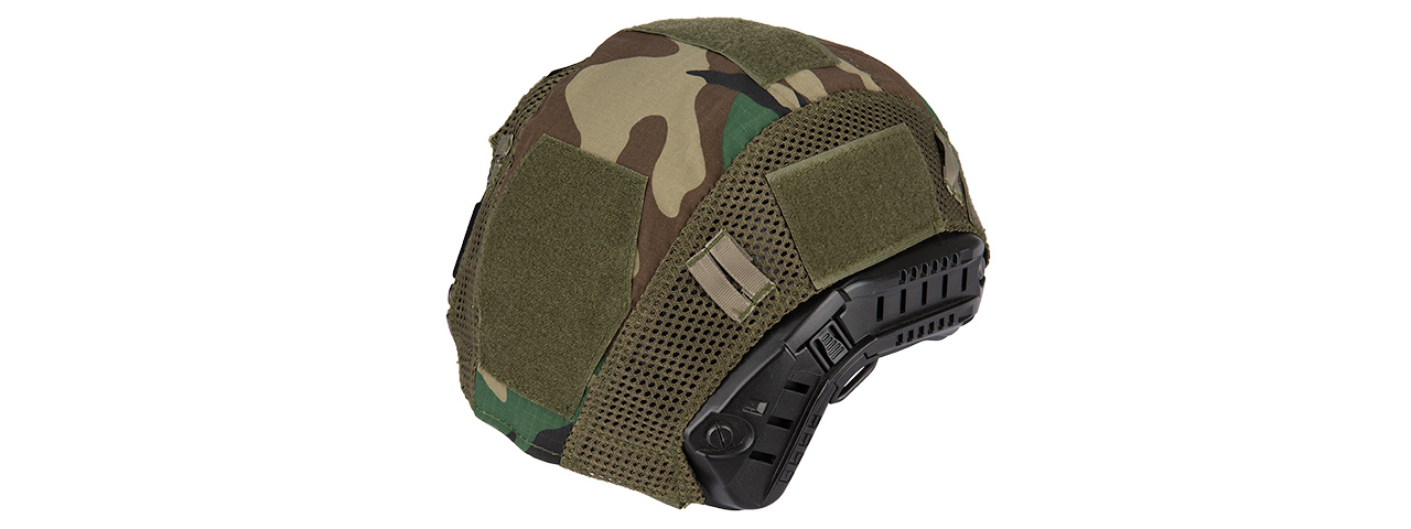 G-FORCE 1000D NYLON POLYESTER BUMP HELMET COVER - WOODLAND - Click Image to Close