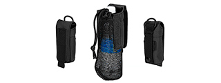 G-FORCE TACTICAL 1000D NYLON FOLDING WATER BOTTLE BAG II - BLACK