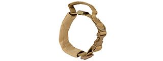 G-FORCE REINFORCED NYLON DOG COLLAR W/ EVA HANDLE - TAN