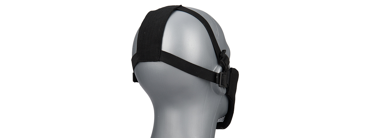 G-FORCE STEEL MESH NYLON LOWER FACE MASK (BLACK)