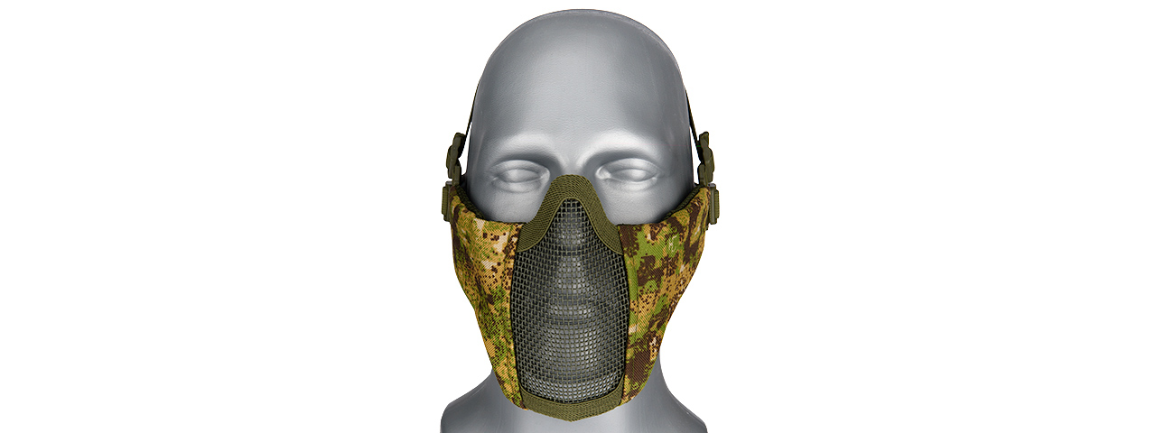 G-FORCE STEEL MESH NYLON LOWER FACE MASK (GREENZONE)