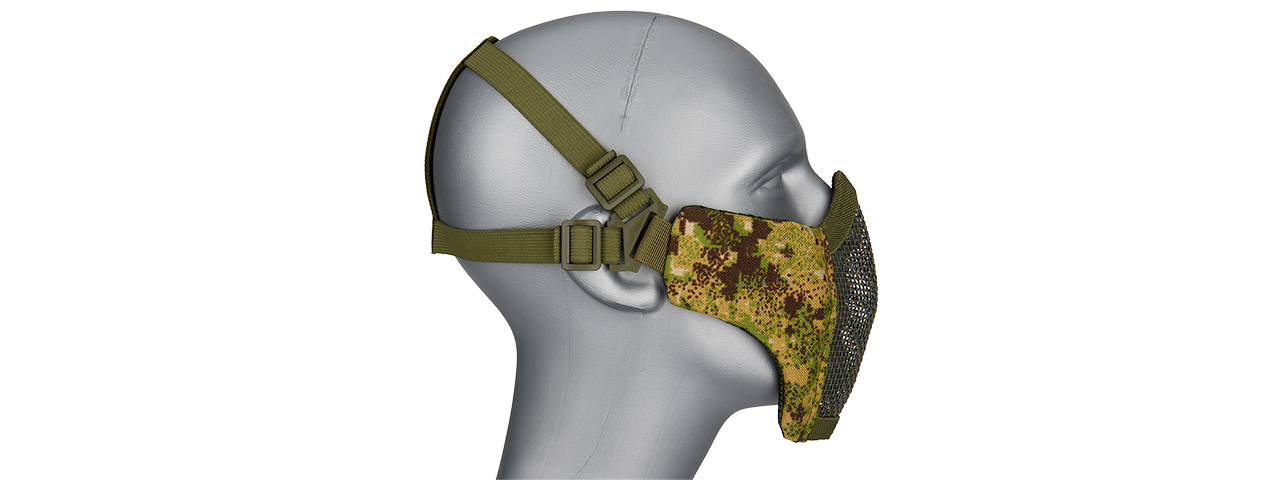 G-FORCE STEEL MESH NYLON LOWER FACE MASK (GREENZONE) - Click Image to Close