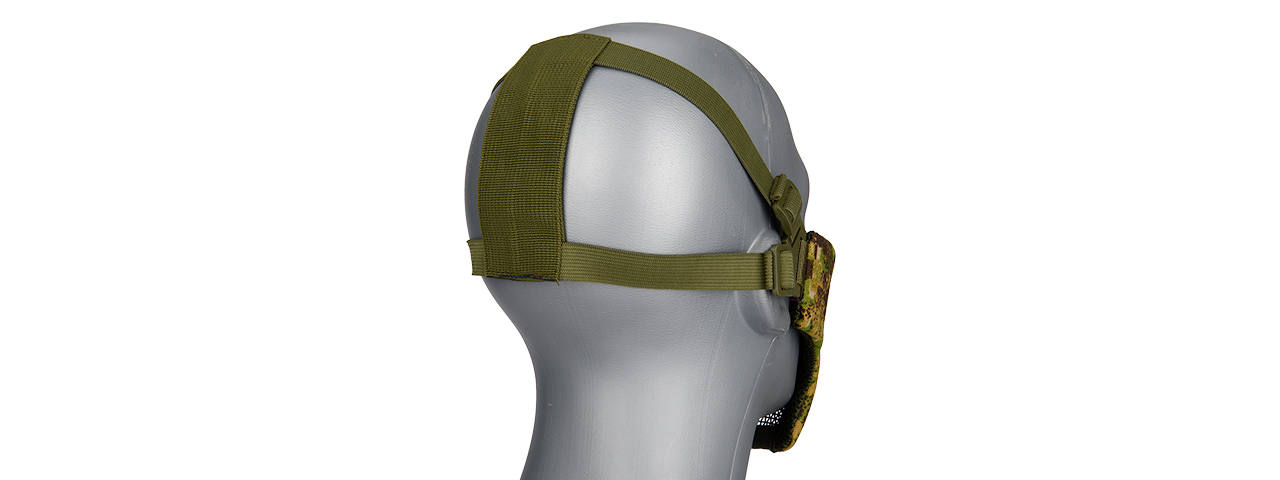 G-FORCE STEEL MESH NYLON LOWER FACE MASK (GREENZONE) - Click Image to Close
