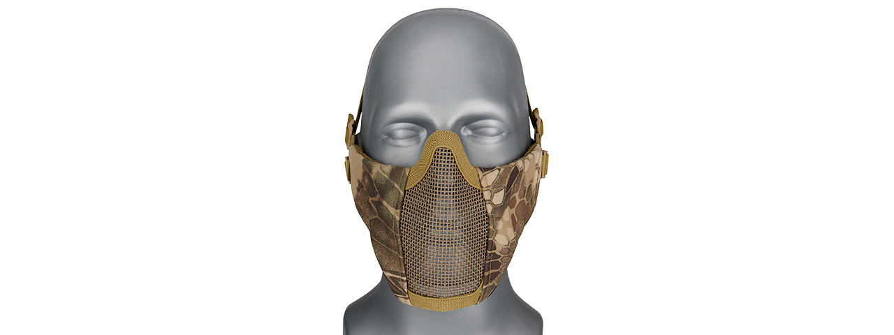 G-FORCE STEEL MESH NYLON LOWER FACE MASK (HLD) - Click Image to Close