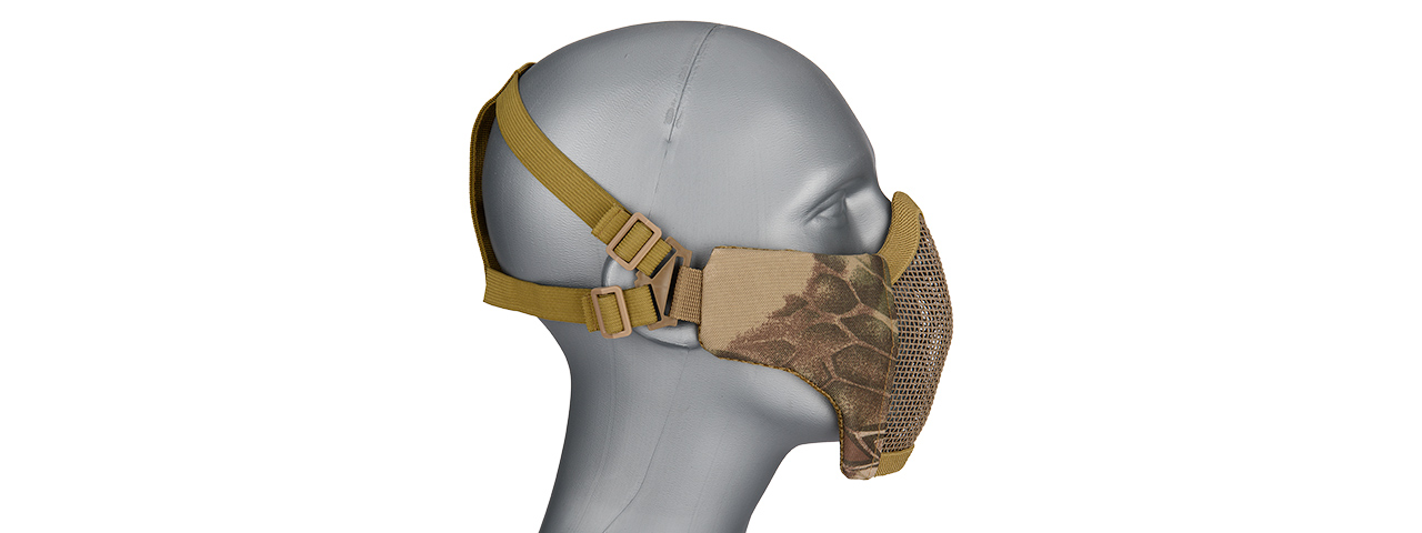 G-FORCE STEEL MESH NYLON LOWER FACE MASK (HLD) - Click Image to Close