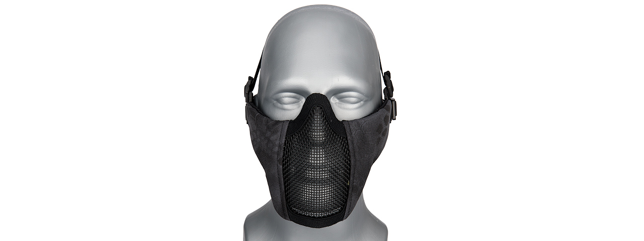 AC-642TP WOSPORT STEEL MESH NYLON LOWER FACE MASK (TYP) - Click Image to Close