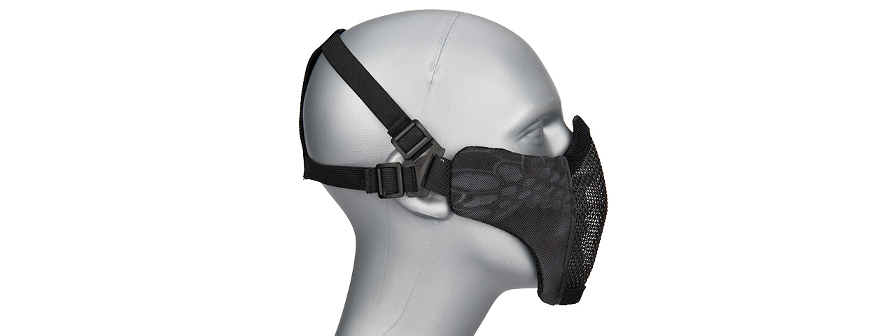 AC-642TP WOSPORT STEEL MESH NYLON LOWER FACE MASK (TYP) - Click Image to Close