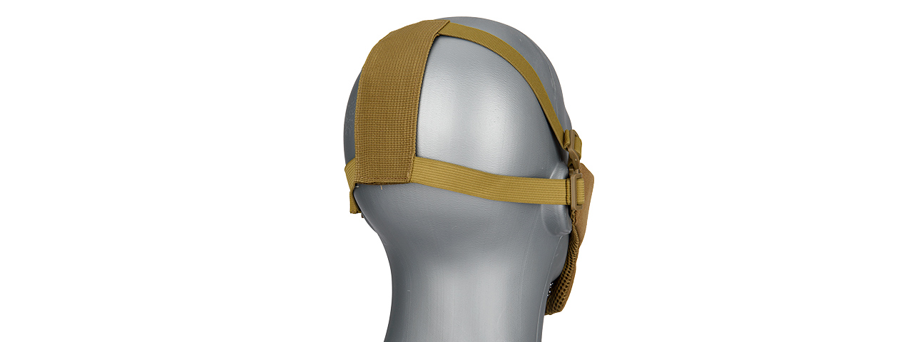 G-FORCE STEEL MESH NYLON LOWER FACE MASK (TAN)