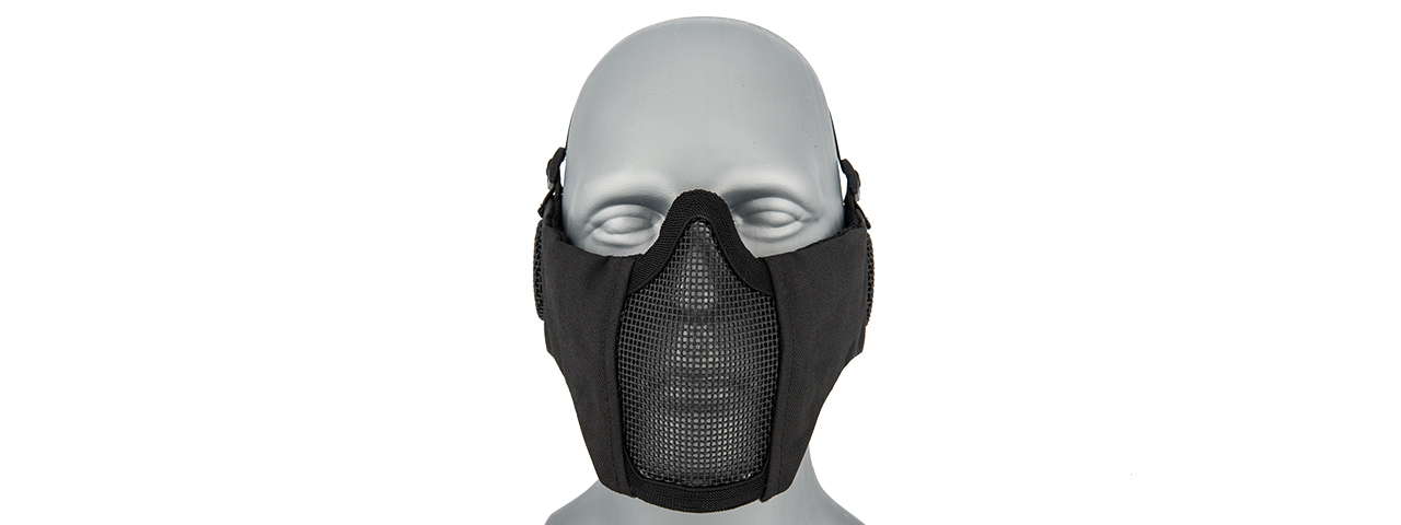 AC-643B TACTICAL ELITE FACE AND EAR PROTECTIVE MASK (BLACK)