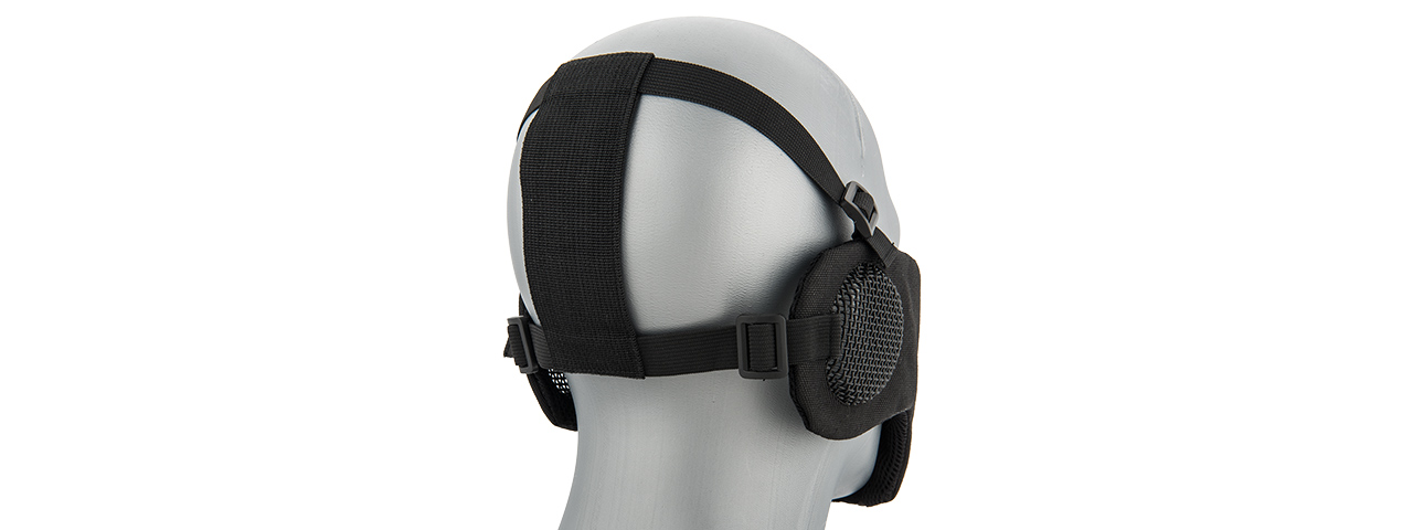 AC-643B TACTICAL ELITE FACE AND EAR PROTECTIVE MASK (BLACK) - Click Image to Close