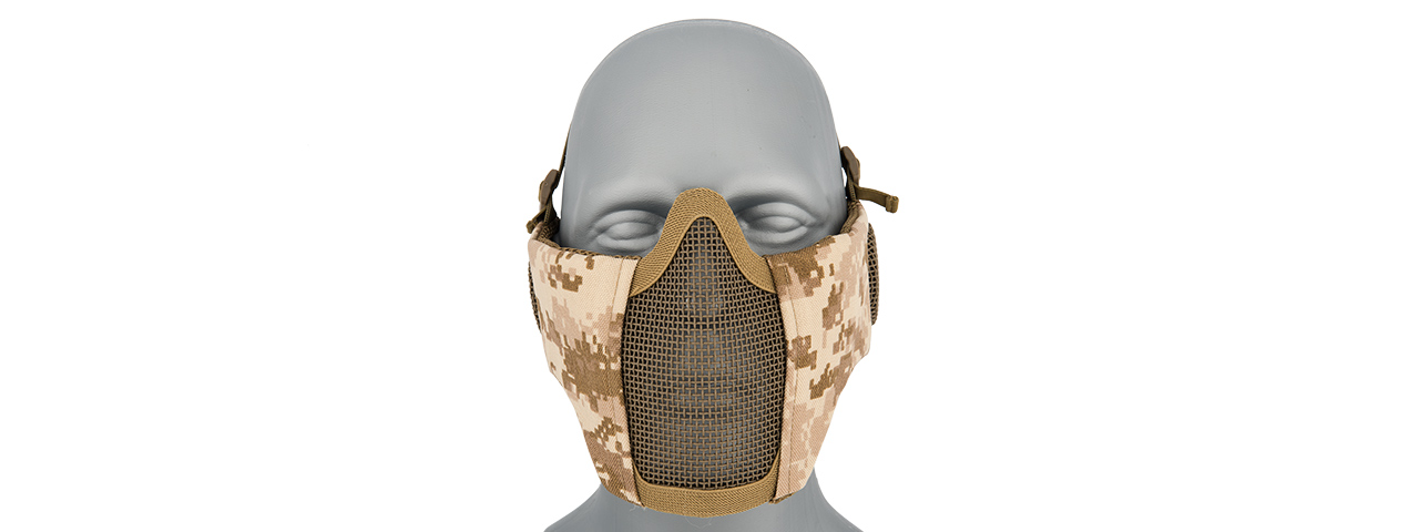 G-Force Tactical Elite Face and Ear Protective Mask (Color: Desert Digital) - Click Image to Close