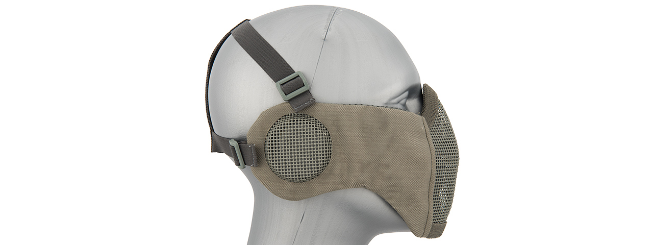 G-Force Tactical Elite Face and Ear Protective Mask (Color: Gray) - Click Image to Close