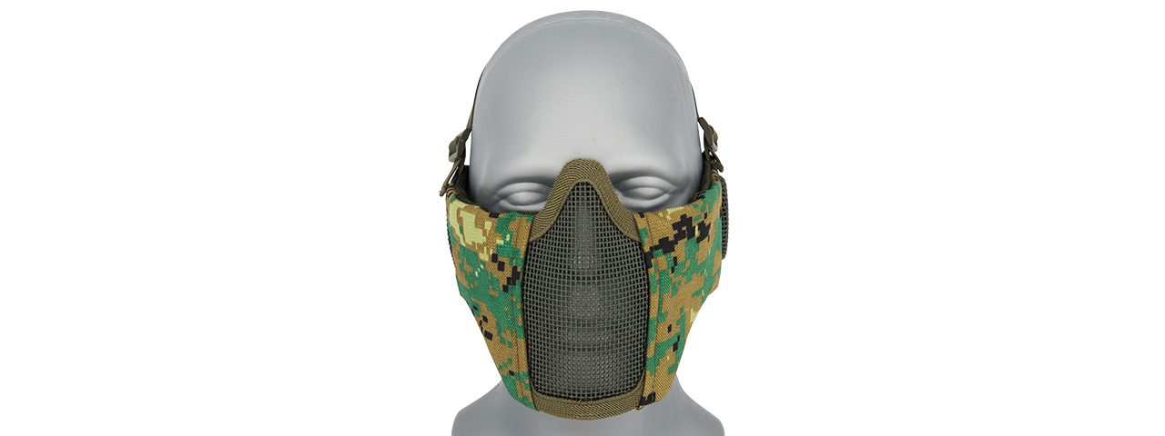 AC-643WD TACTICAL ELITE FACE AND EAR PROTECTIVE MASK (WOODLAND DIGI)