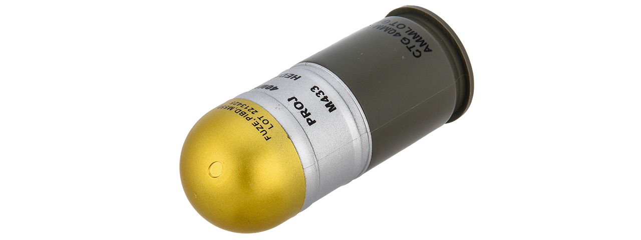 AC-7987A M433HE-1 DUMMY AIRSOFT GRENADE CARTRIDGES (GOLDEN) - Click Image to Close