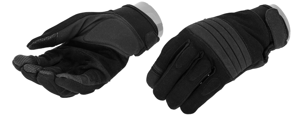 AC-810L OPS TACTICAL GLOVES (COLOR: BLACK) SIZE: LARGE