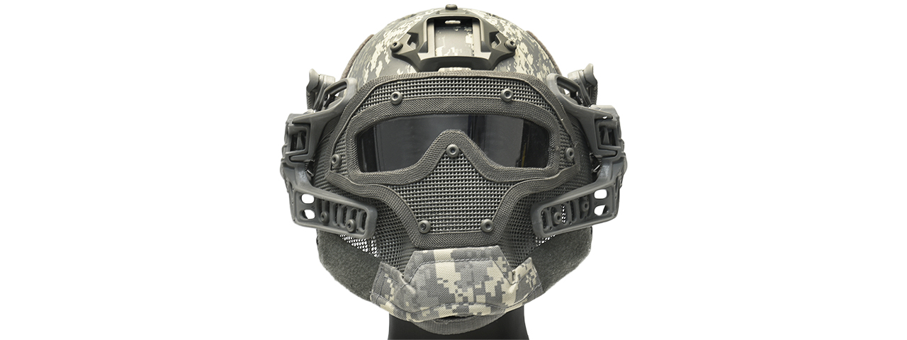 G-FORCE G4 SYSTEM NYLON BUMP HELMET MASK W/ GOGGLES - ACU - Click Image to Close