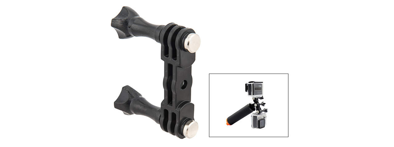 AC-864B FAST DUAL SPORTING CAMERA MOUNT FOR GOPRO (BLACK) - Click Image to Close