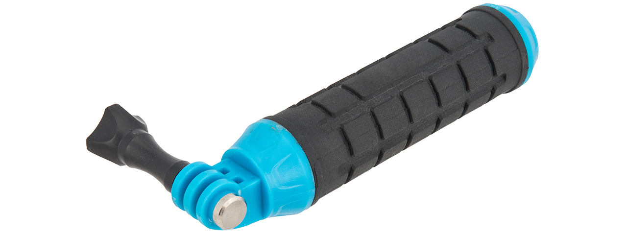 G-FORCE COMPACT HAND GRIP FOR GOPRO CAMERAS (BLACK / BLUE) - Click Image to Close