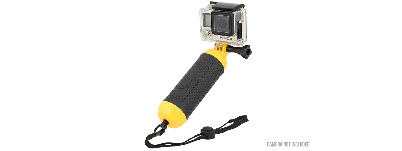 G-FORCE BOBBER FLOATING HAND GRIP FOR GOPRO CAMERAS (BLACK / YELLOW) - Click Image to Close