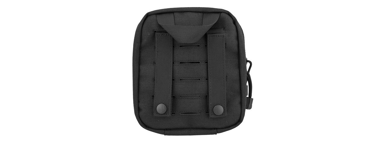 AC-876B LASER HYPALON CUT MOLLE MEDICAL SUNDRIES BAG (BLACK)