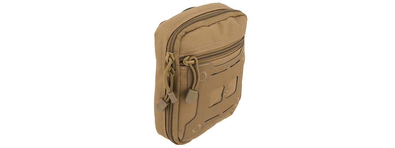 AC-876T LASER CUT HYPALON MOLLE MEDICAL SUNDRIES BAG (TAN)